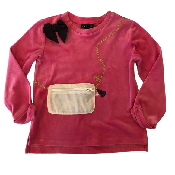 Kidtopia Pink Velour Dress Top size 5T - Picture 7 of 10